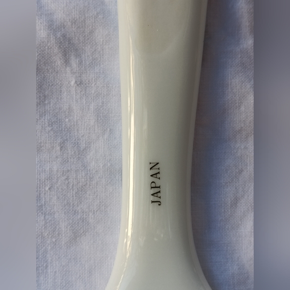 Vintage Ceramic Cake Server Butterfly & Floral on white - Picture 4 of 8